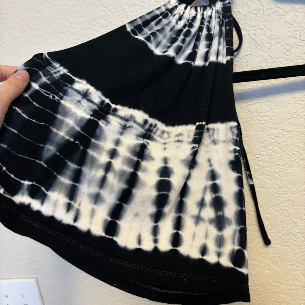 Black & White Halter Top
